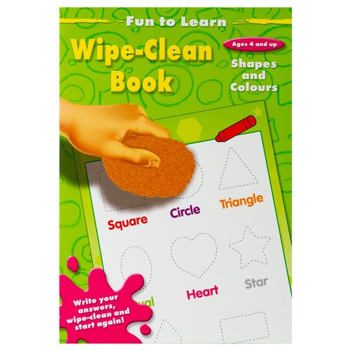 Fun learn wipe clean shapes - to,
