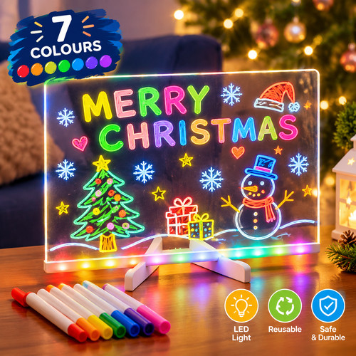 Led light drawing board - up,