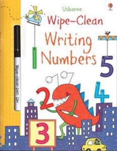 Writing numbers wipe clean - writing, wipe-clean