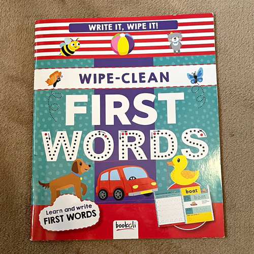 Bookoli wipe clean first - wipe-clean, words