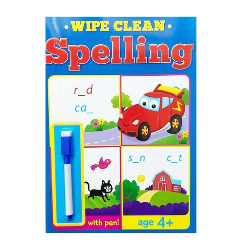 Wipe clean learning book with - wipe,