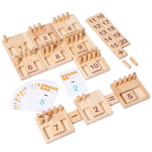 Wooden math board - wooden,